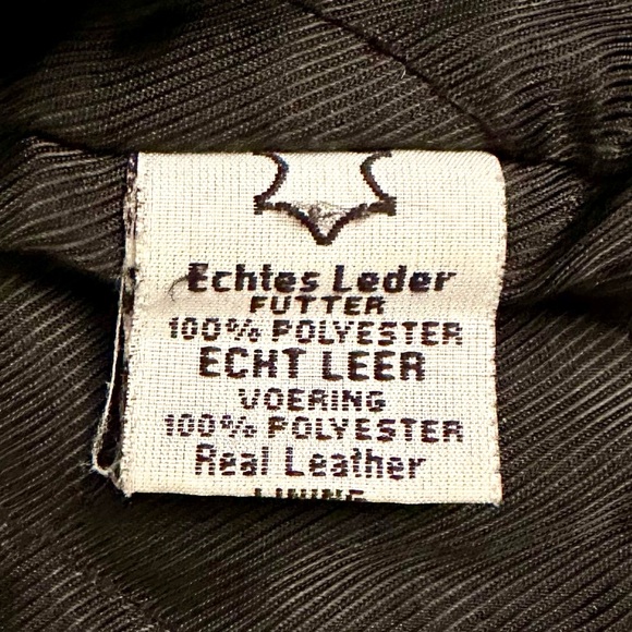 Vintage Travellers Leather Large Coat Jacket Black with Pockets 90s Y2K - Picture 6 of 7